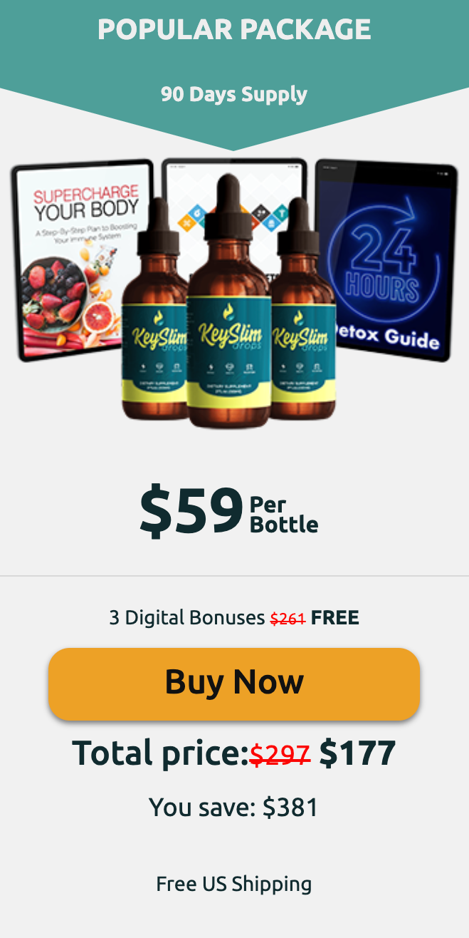 KeySlim Drops - 3 Bottles